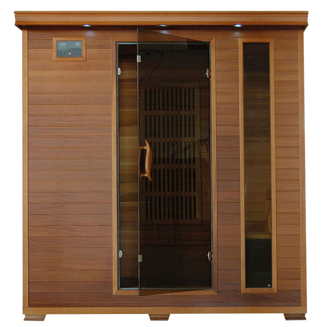 4- person infrared sauna with carbon heaters