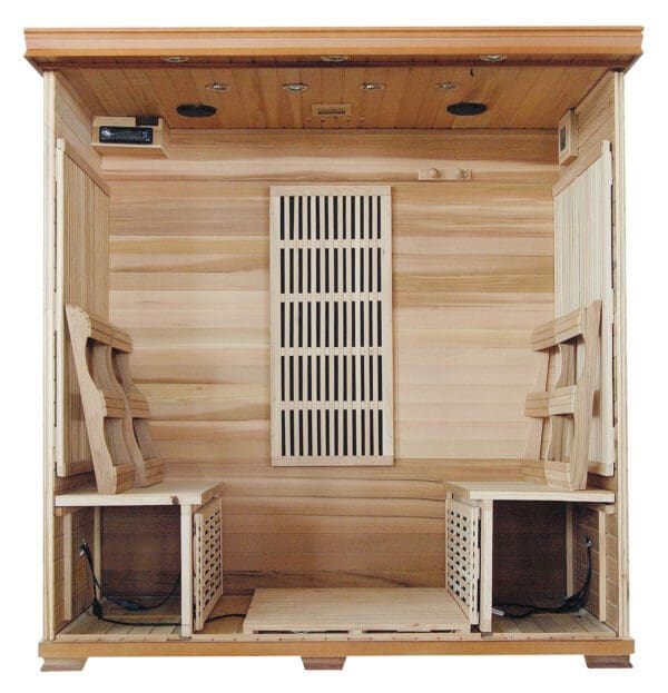 Cedar Infrared Sauna with Chemotherapy Lighting