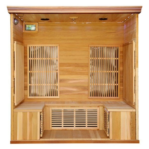 Cedar Elite 4 to 5 Person Premium Sauna with Carbon Heaters