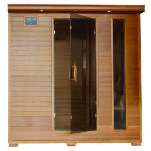 6 person radiant sauna with 10 carbon heaters