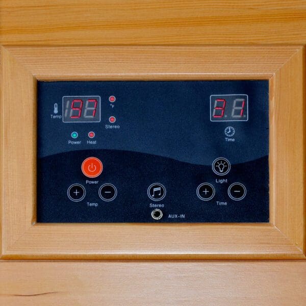 Switch board of Hemlock Infrared Sauna