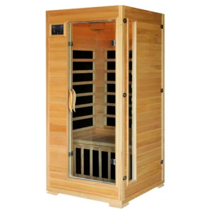 Buena Vista Hemlock Infrared Sauna with carbon fitters