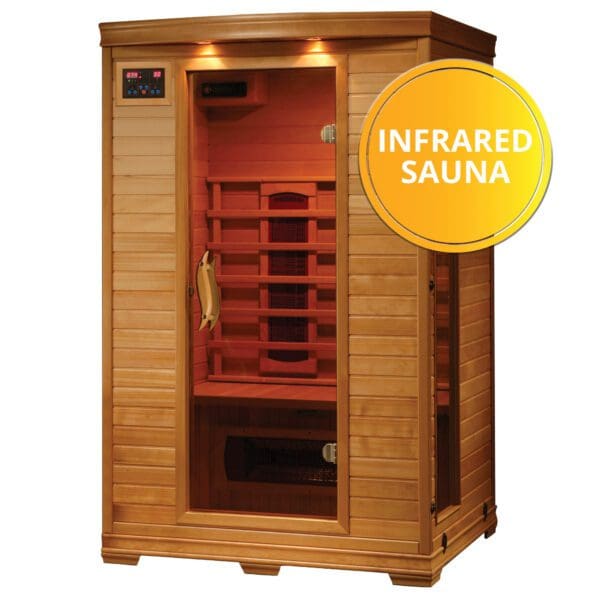 Hemlock Deluxe Infrared Sauna with 5 Ceramic Heaters