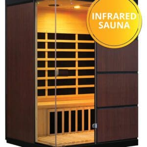 3 Person Hemlock Infrared Sauna with 8 Carbon Heaters