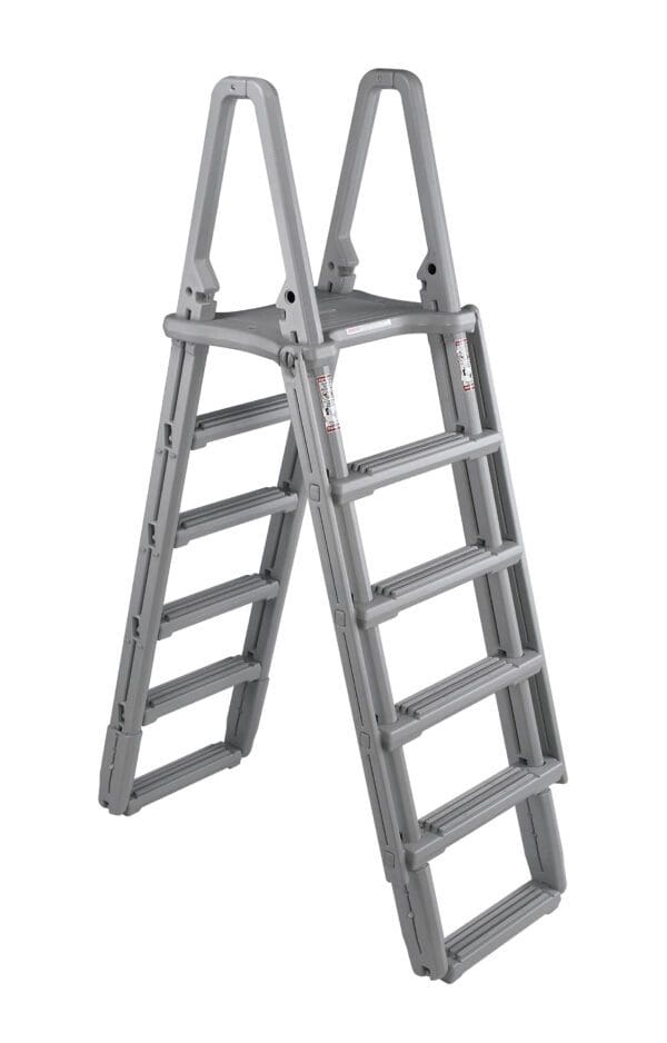 A Ladder for Heights on a White Background