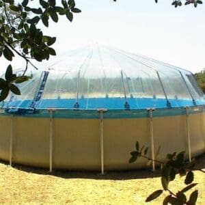 Sun Dome on Soft-Sided Pool