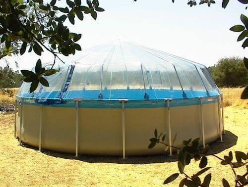 Sun Dome on Soft-Sided Pool