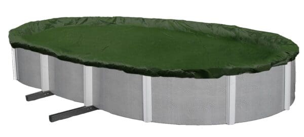 A RIPSTOPPER Above Ground Winter Cover - 15 yr Warranty / 4 yrs Full for an oval pool.