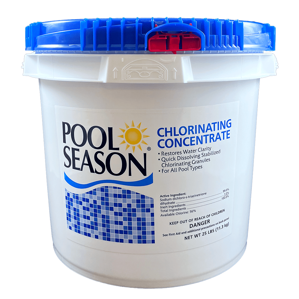 Pool Season chlorinating concentrate, 25 lbs.