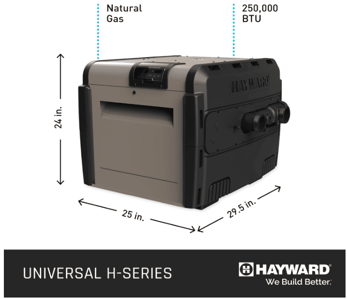 Hayward Universal H-Series 250,000 BTU NATURAL Gas Pool Heater with Cupro Nickel Heat Exchanger - Image 2