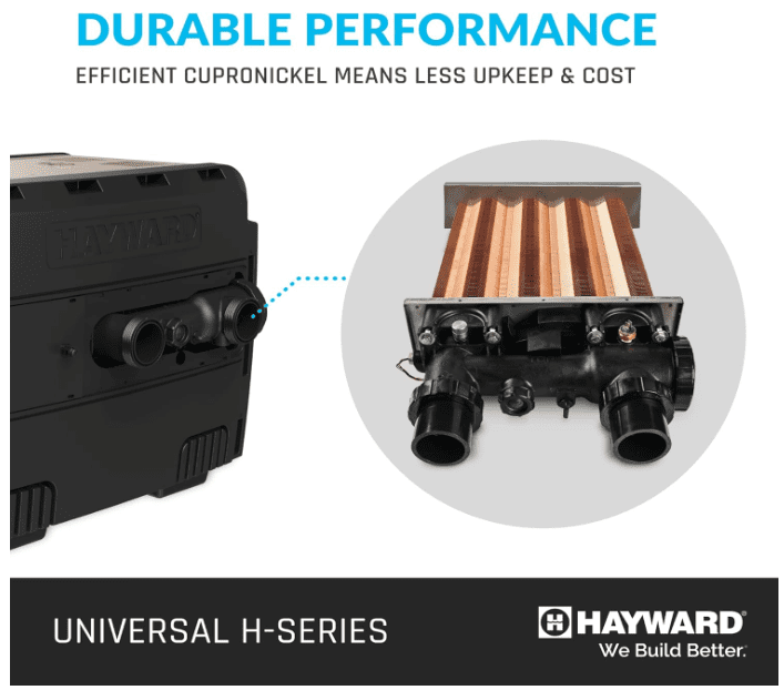 Hayward Universal H-Series 150,000 BTU NATURAL Gas Pool Heater with Cupro Nickel Heat Exchanger - Image 5