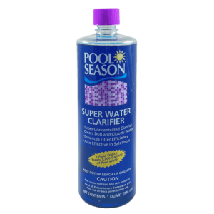 Pool Season Super Water Clarifier bottle.