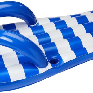 Blue Wave Marine Blue Flip Flop Inflatable Pool Float, 71"